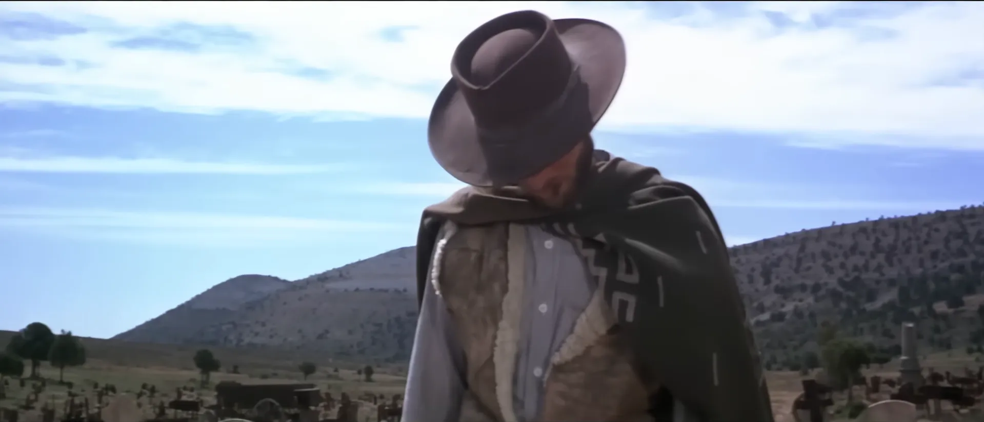 An image from The Good, The Bad, The Ugly, showcasing the steady camera style